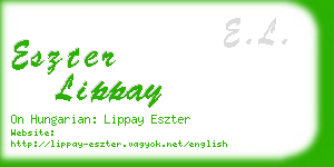 eszter lippay business card